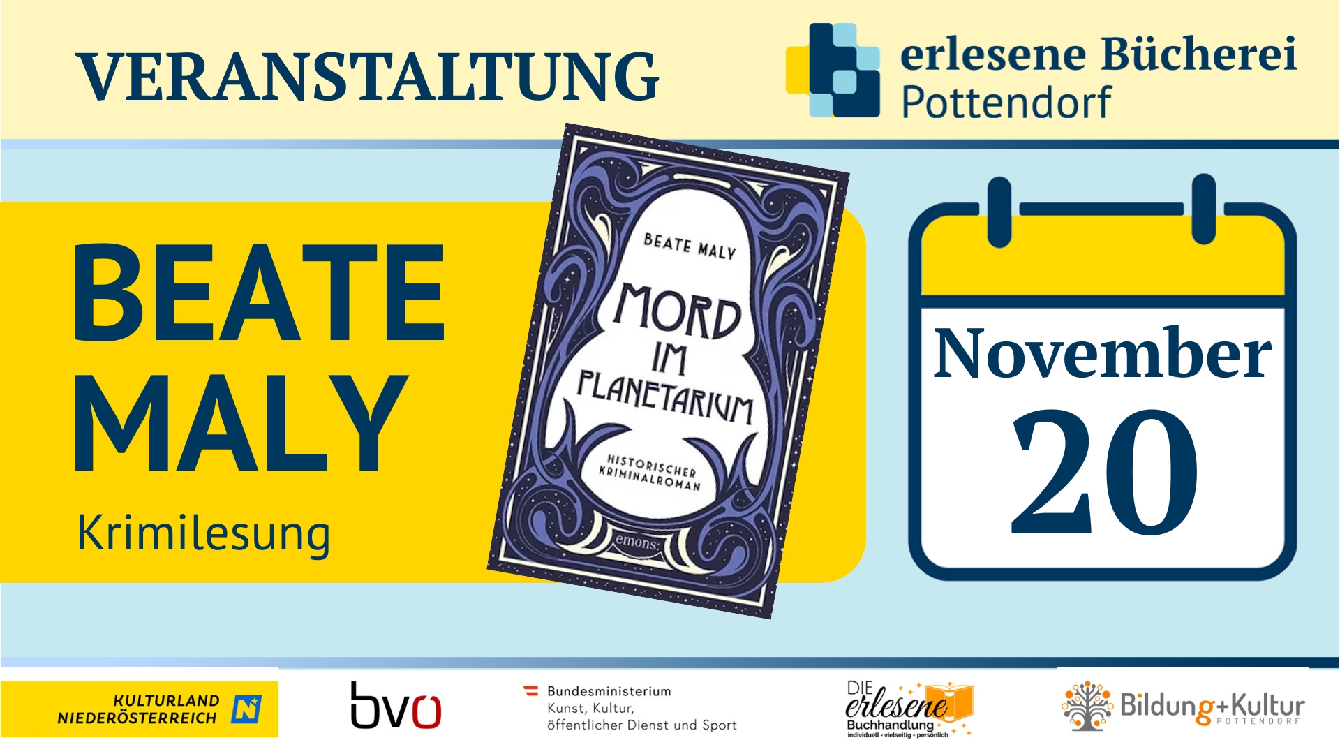Krimilesung Beate Maly