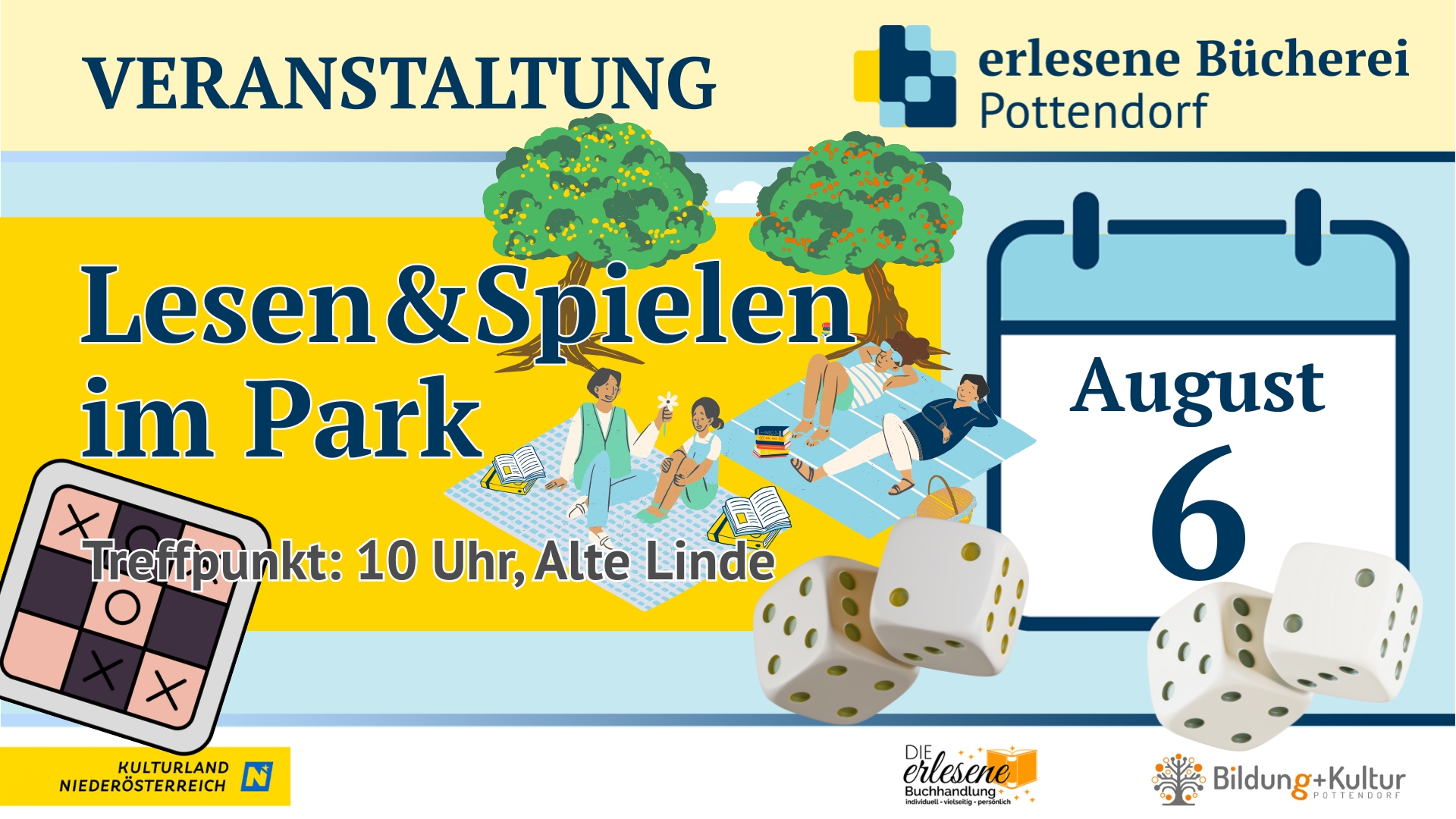 Spielen & Lesen im Park