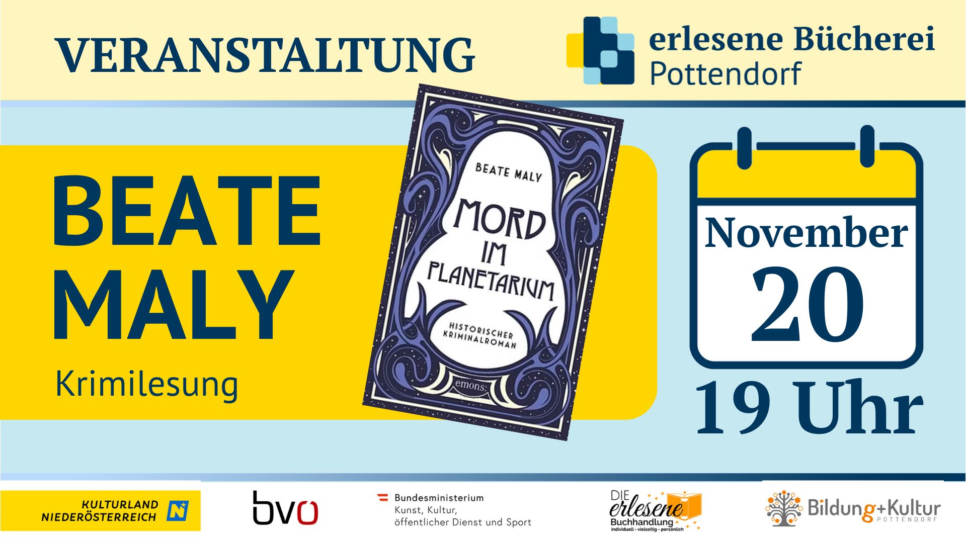 Krimilesung Beate Maly