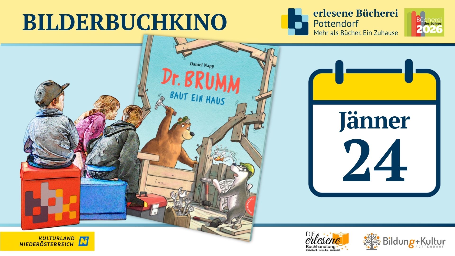 Bilderbuchkino im Jänner. 24.1.26